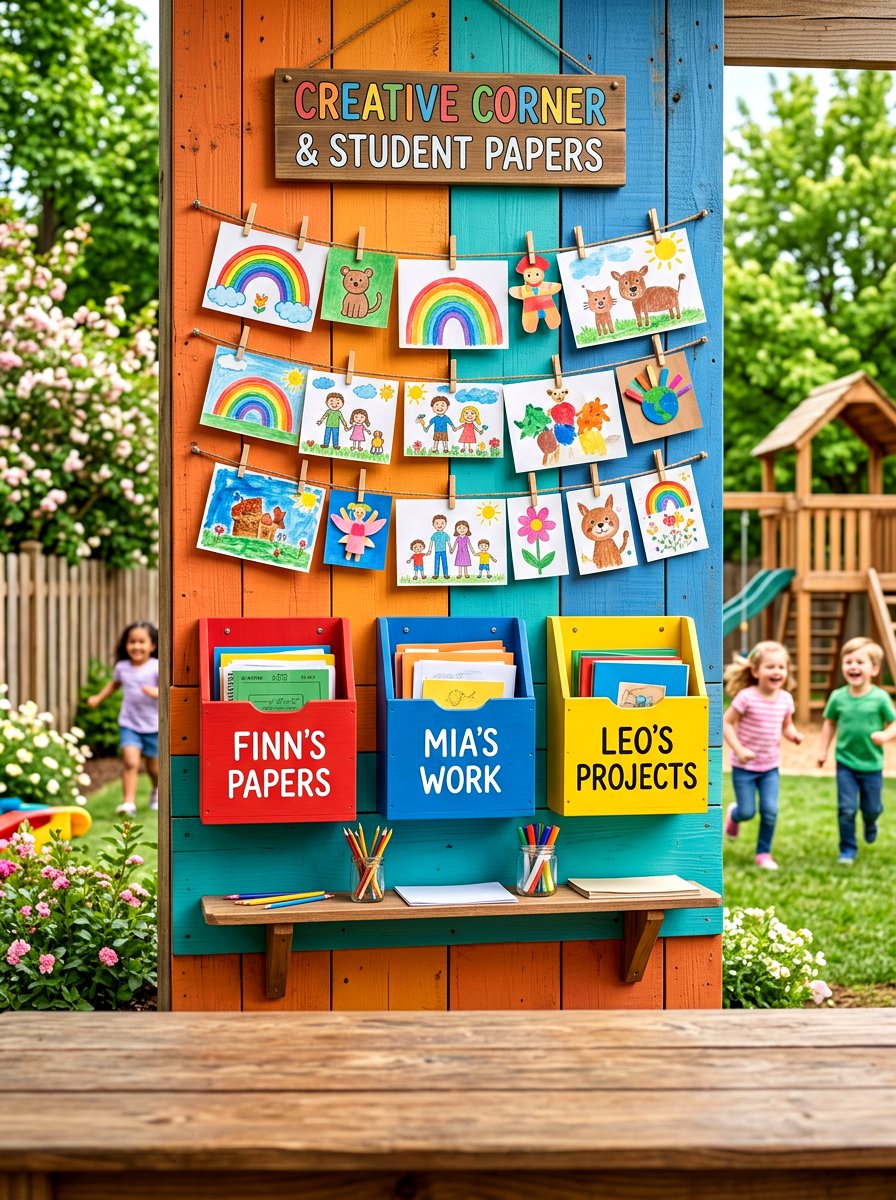 School Paper Command Center - 30 command center wall ideas