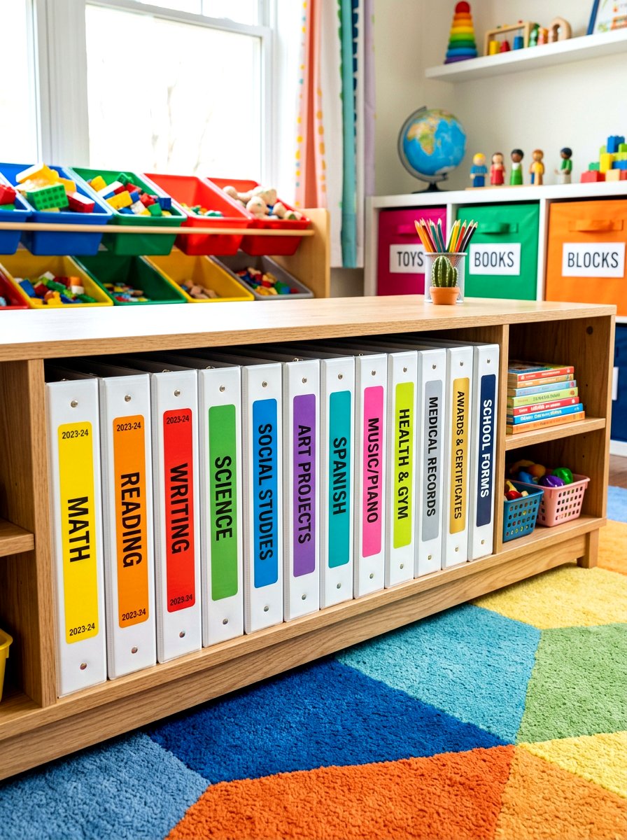 School paper binder - 30 paper clutter organization ideas