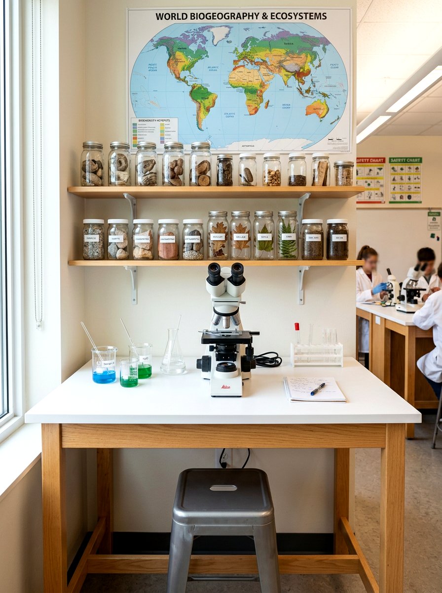 Science Lab Discovery Station - 30 imaginative play corner ideas