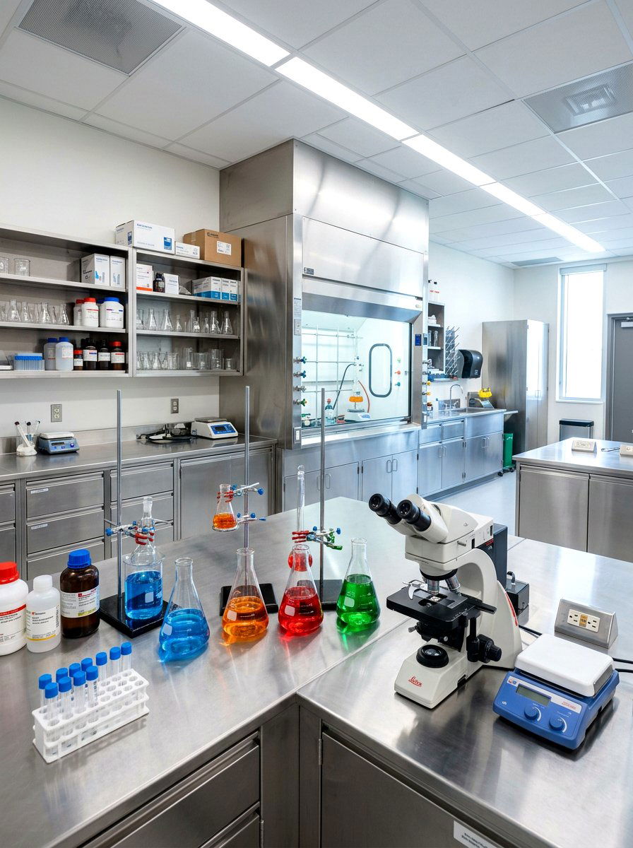 Science Laboratory - 30 garage hobby room ideas