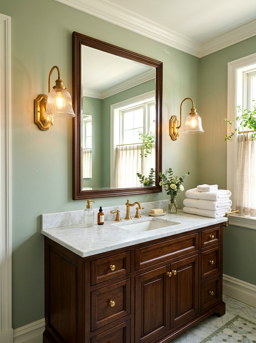 Sconce Wall Lighting - 30 timeless bathroom ideas