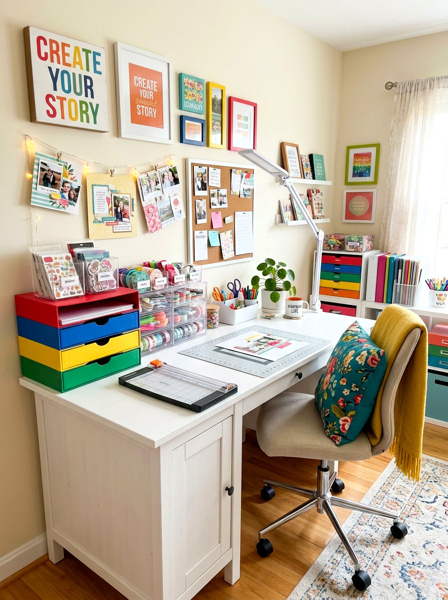 Scrapbooking Corner - 30 hobby rich home ideas