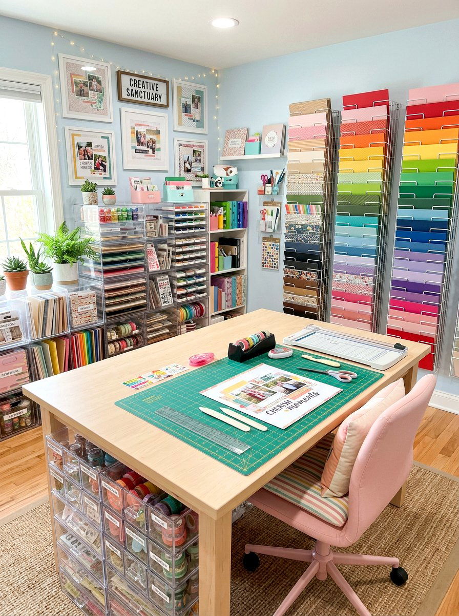 Scrapbooking Room - 30 craft room ideas