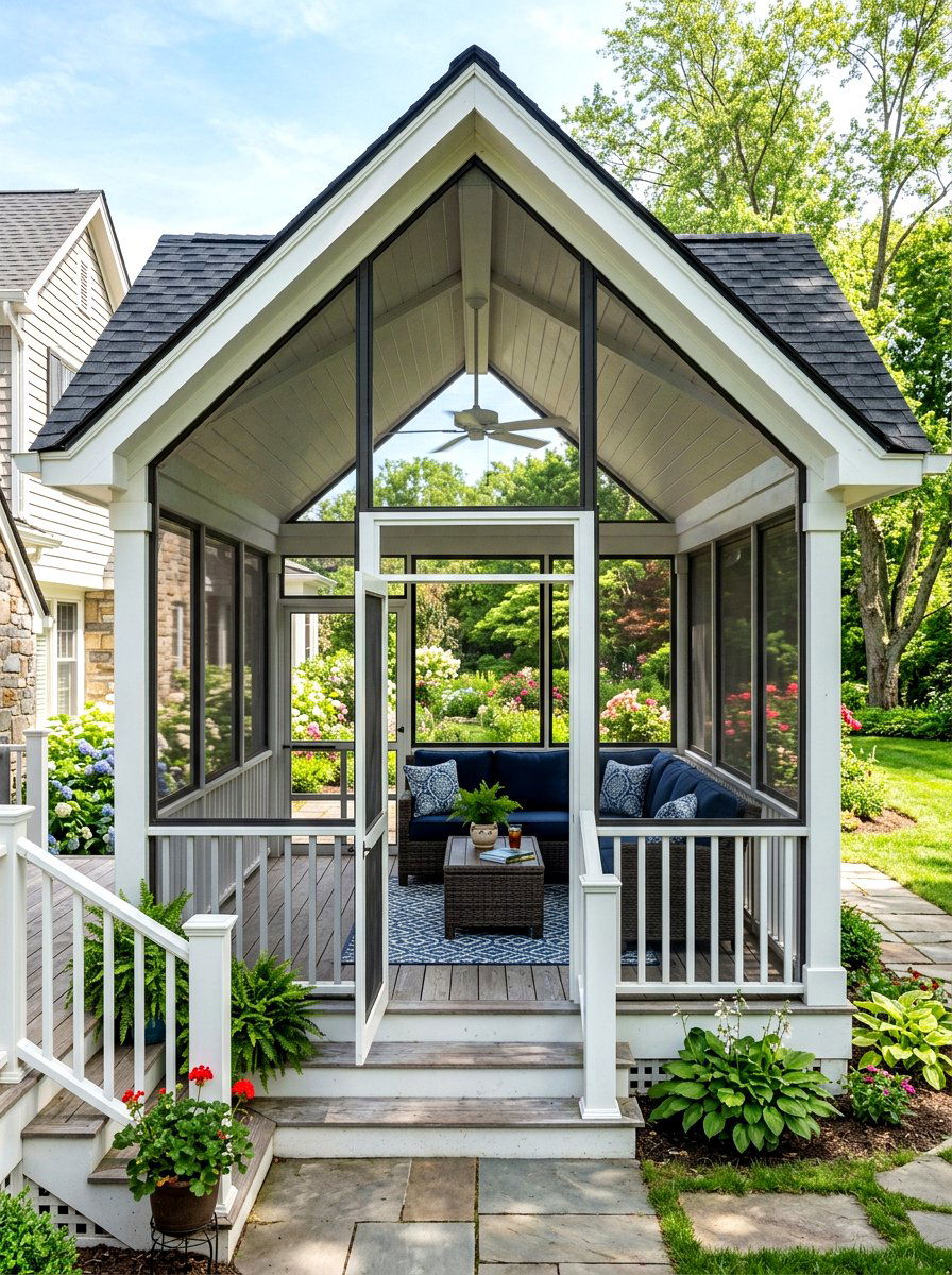 Screened Front Porch Roof - 30 front porch roof ideas