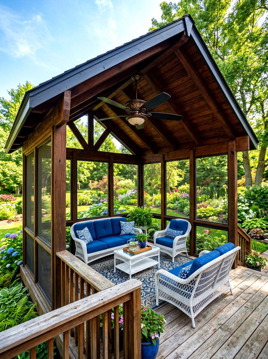 Screened Gazebo With Ceiling Fan - 30 screened gazebo ideas
