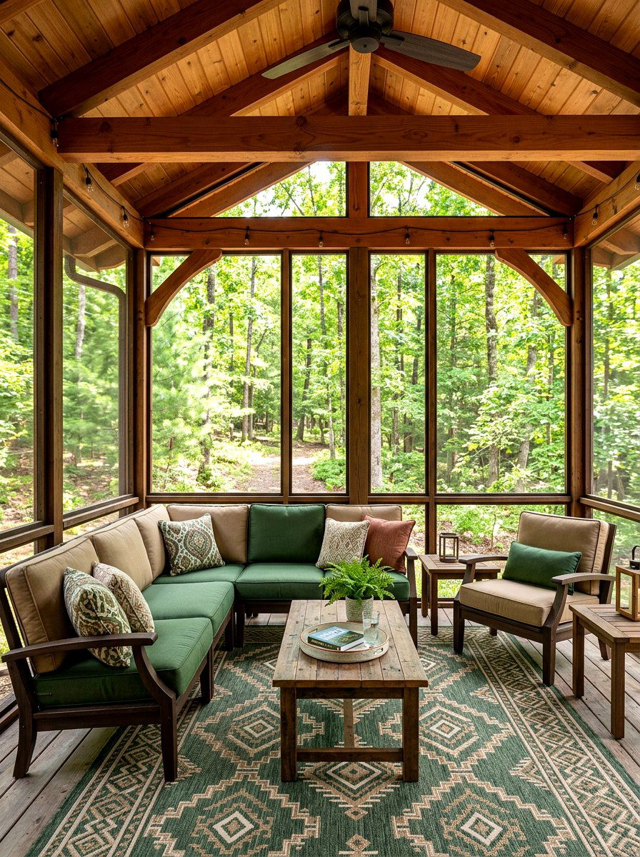 Screened In Cabin Porch - 30 cabin front porch ideas