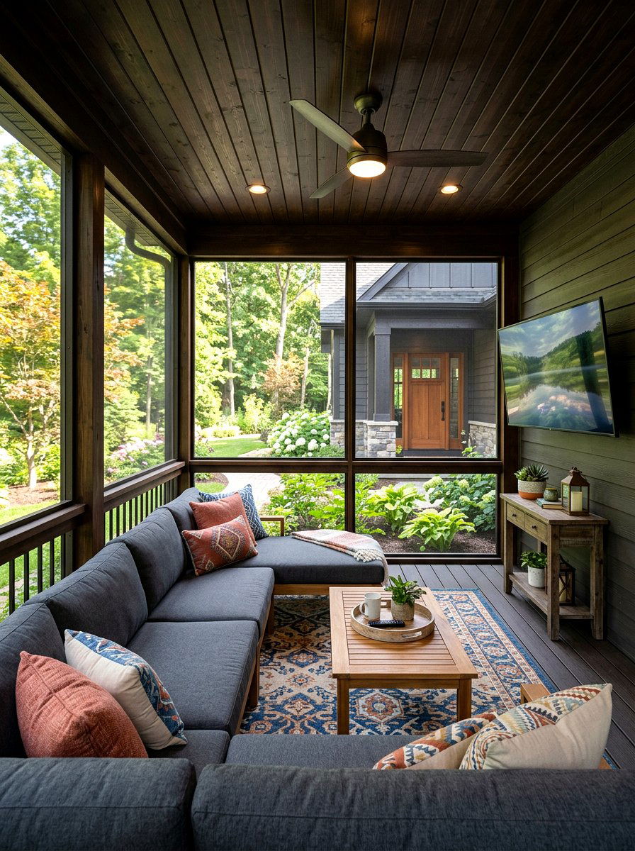 Screened In Front Porch Design - 30 covered front porch ideas
