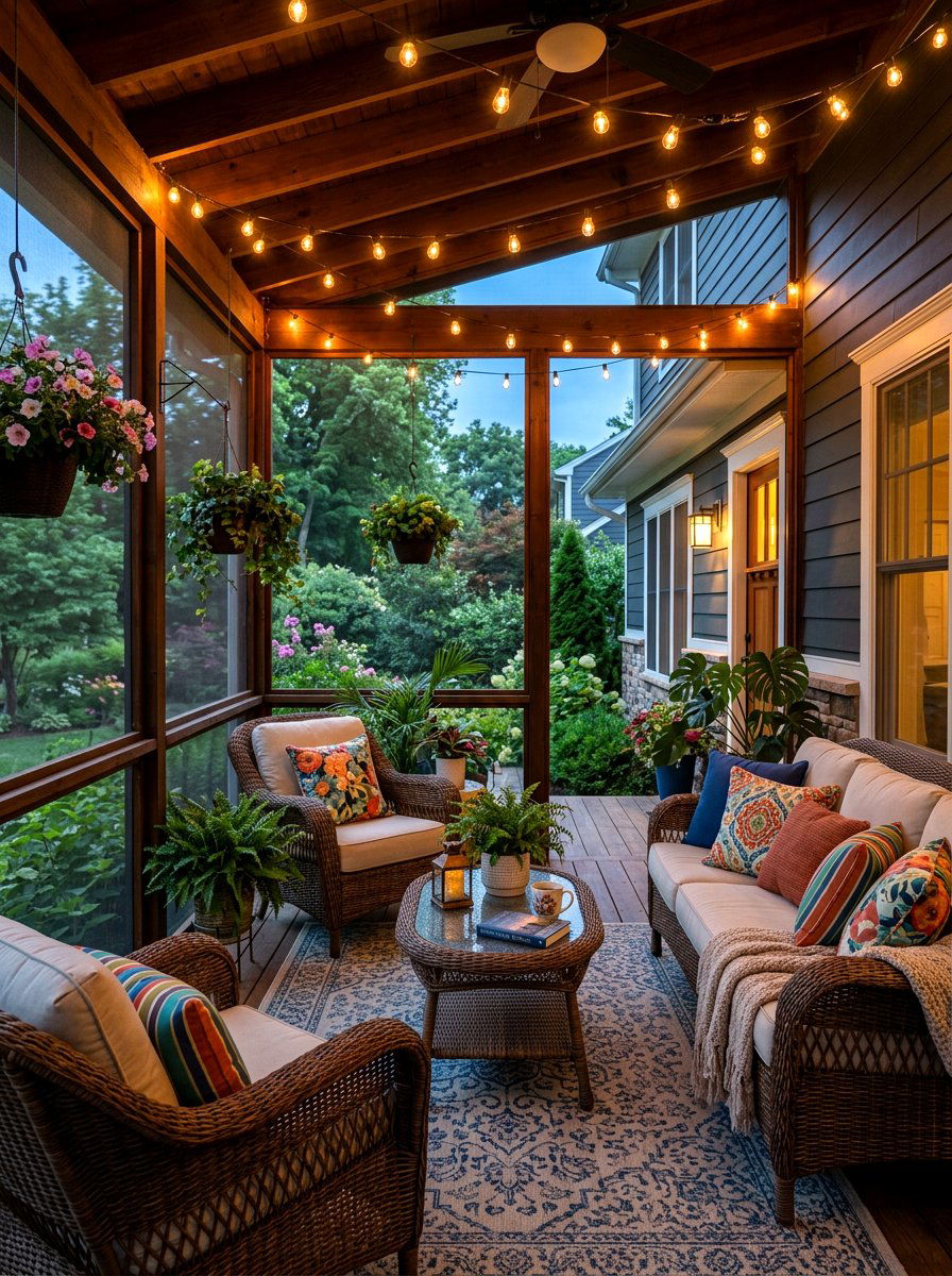 Screened In Front Porch - 30 cozy front porch ideas
