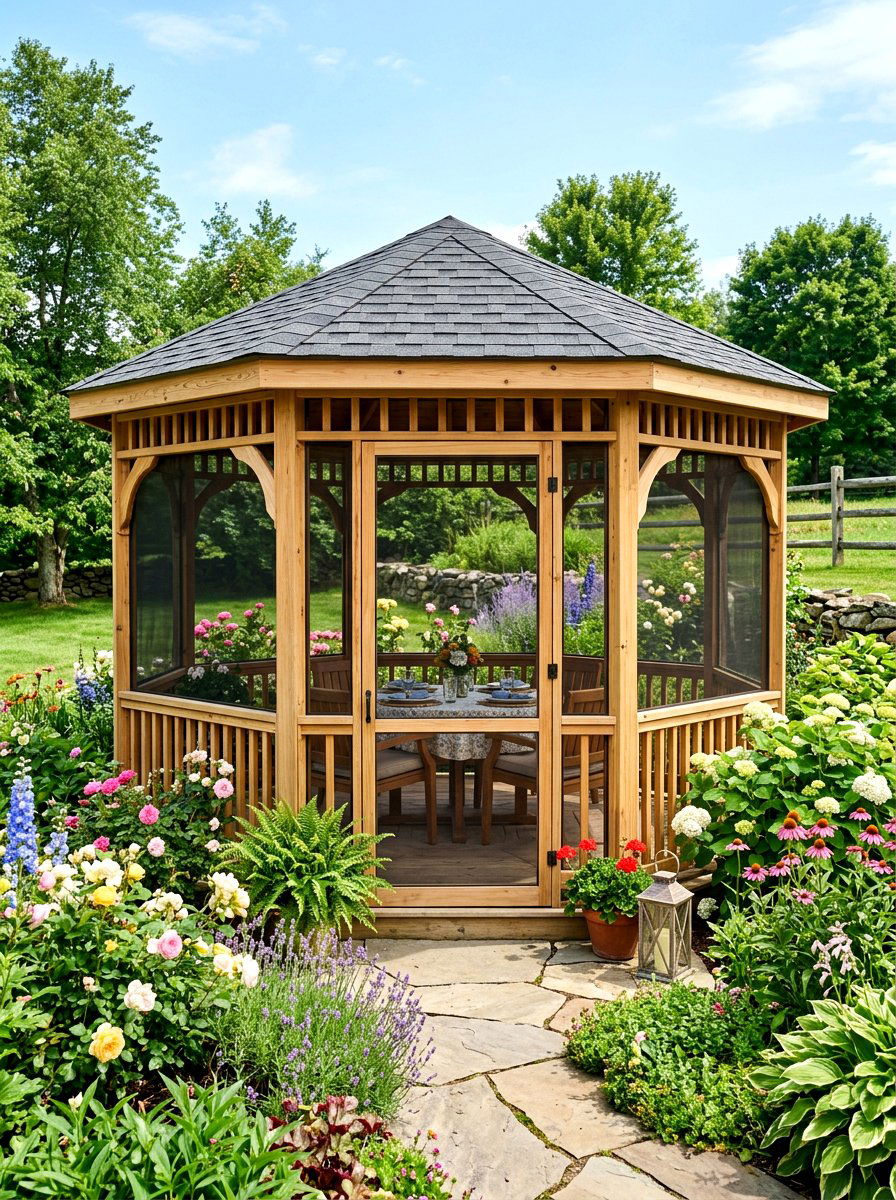 Screened In Gazebo - 30 small gazebo ideas