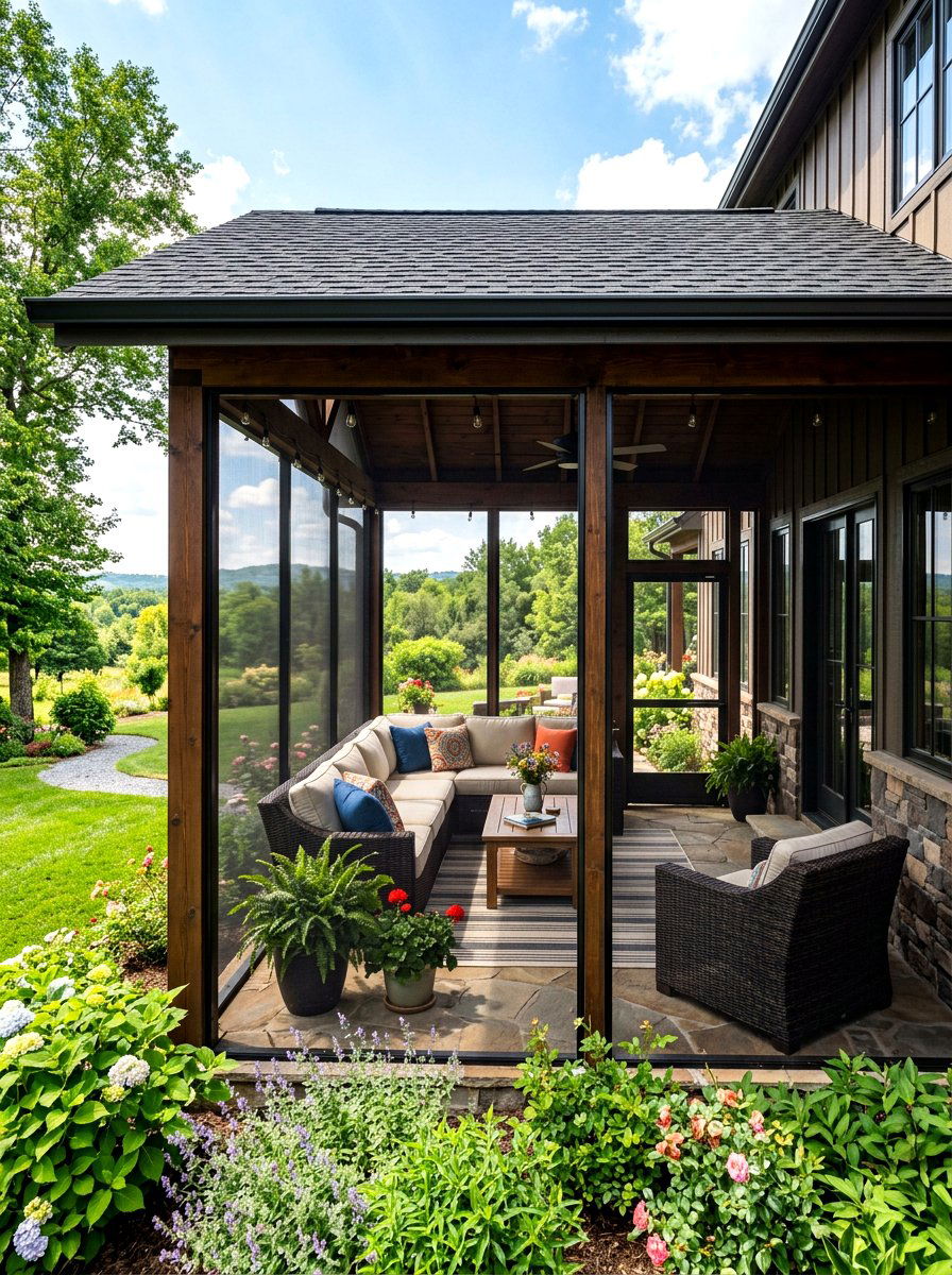 Screened In Patio - 30 patio cover ideas