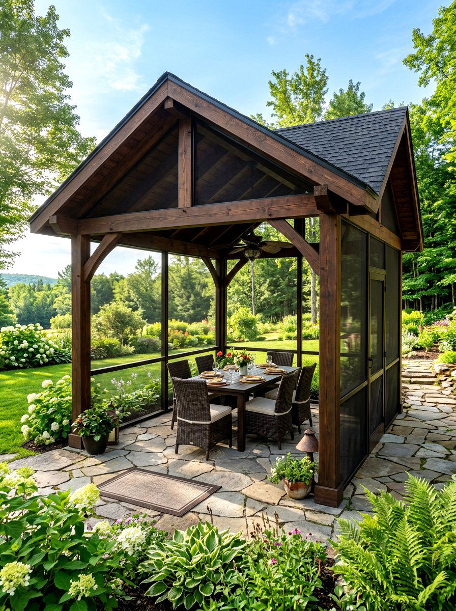Screened In Pavilion - 30 porch pavilion ideas