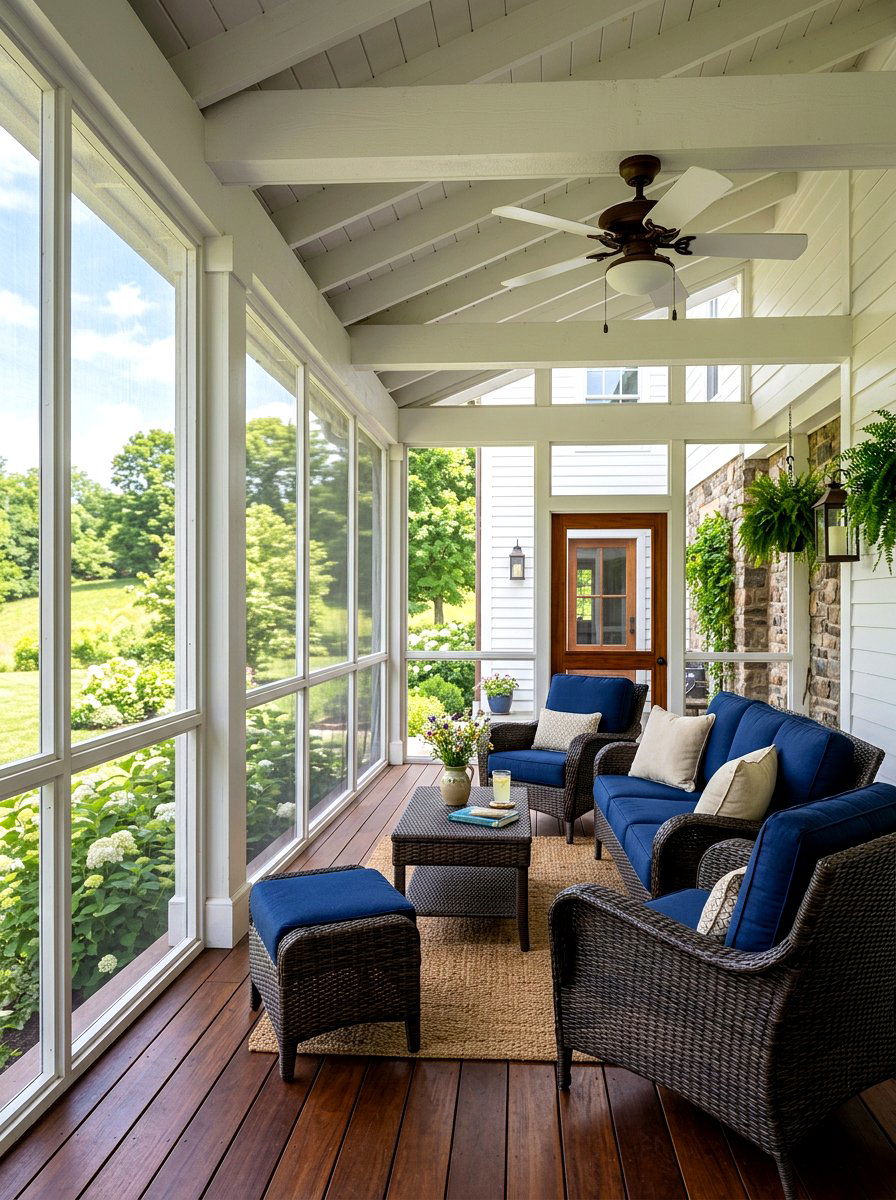 Screened In Porch - 30 shaded backyard ideas