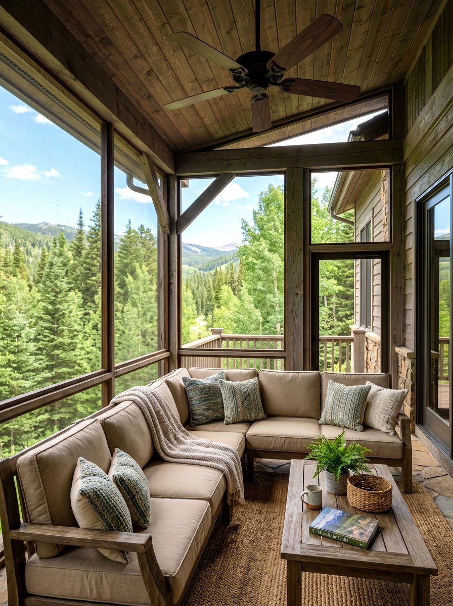 Screened In Porch - 30 chalet porch ideas