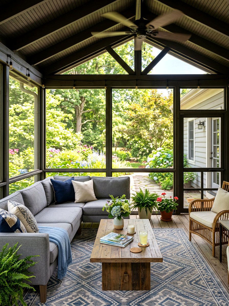 Screened In Porch - 30 July porch ideas aesthetic