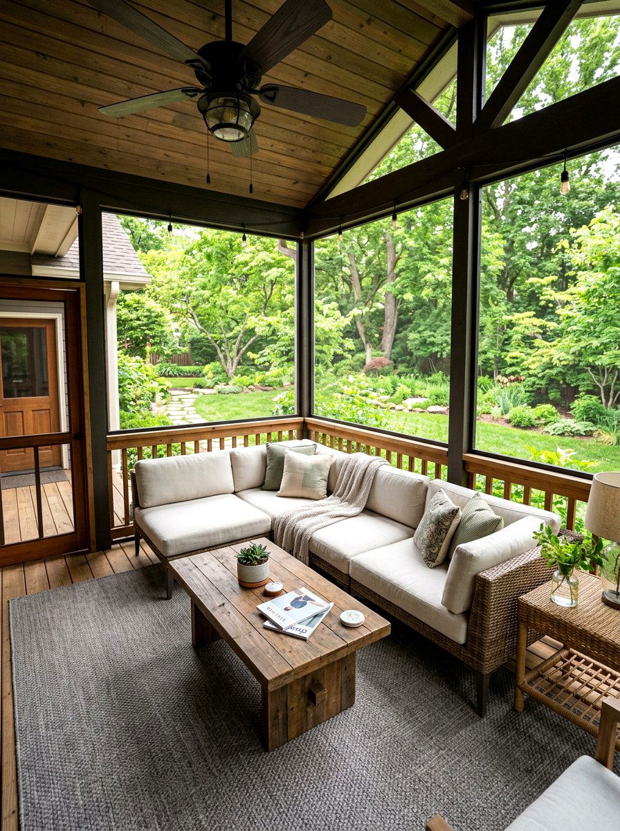Screened In Porch - 30 viral front porch ideas