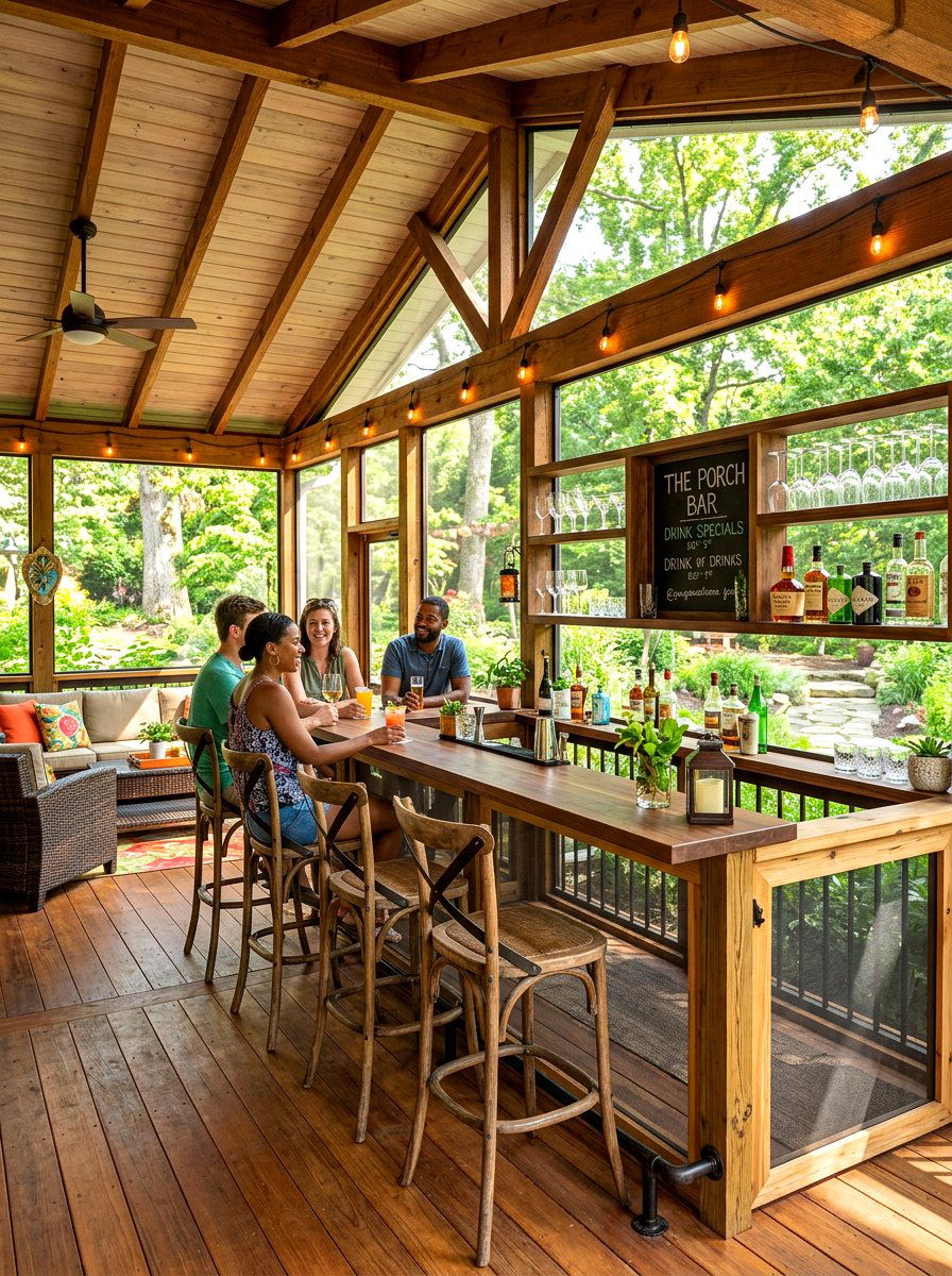 Screened In Porch Bar - 30 screened in porch ideas