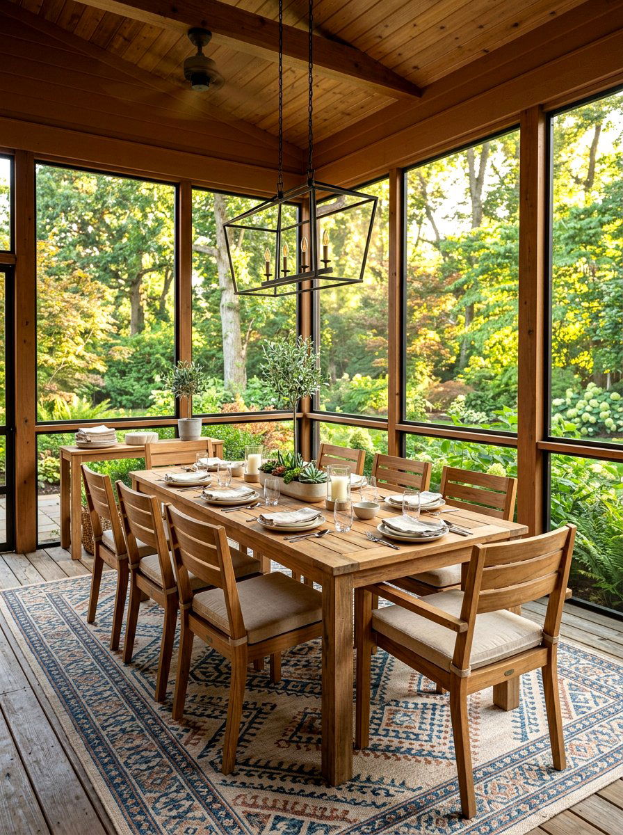 Screened In Porch Dining - 30 porch gathering ideas