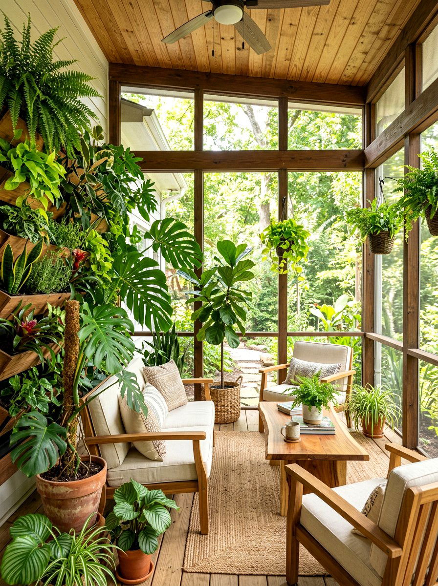 Screened In Porch Indoor Plants - 30 screened in porch ideas