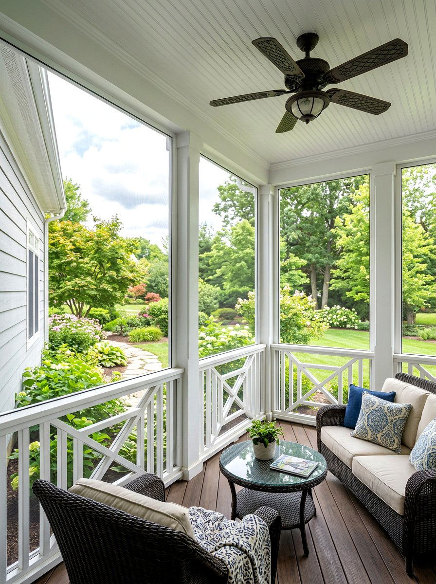 Screened In Porch Railing - 30 front porch railing ideas