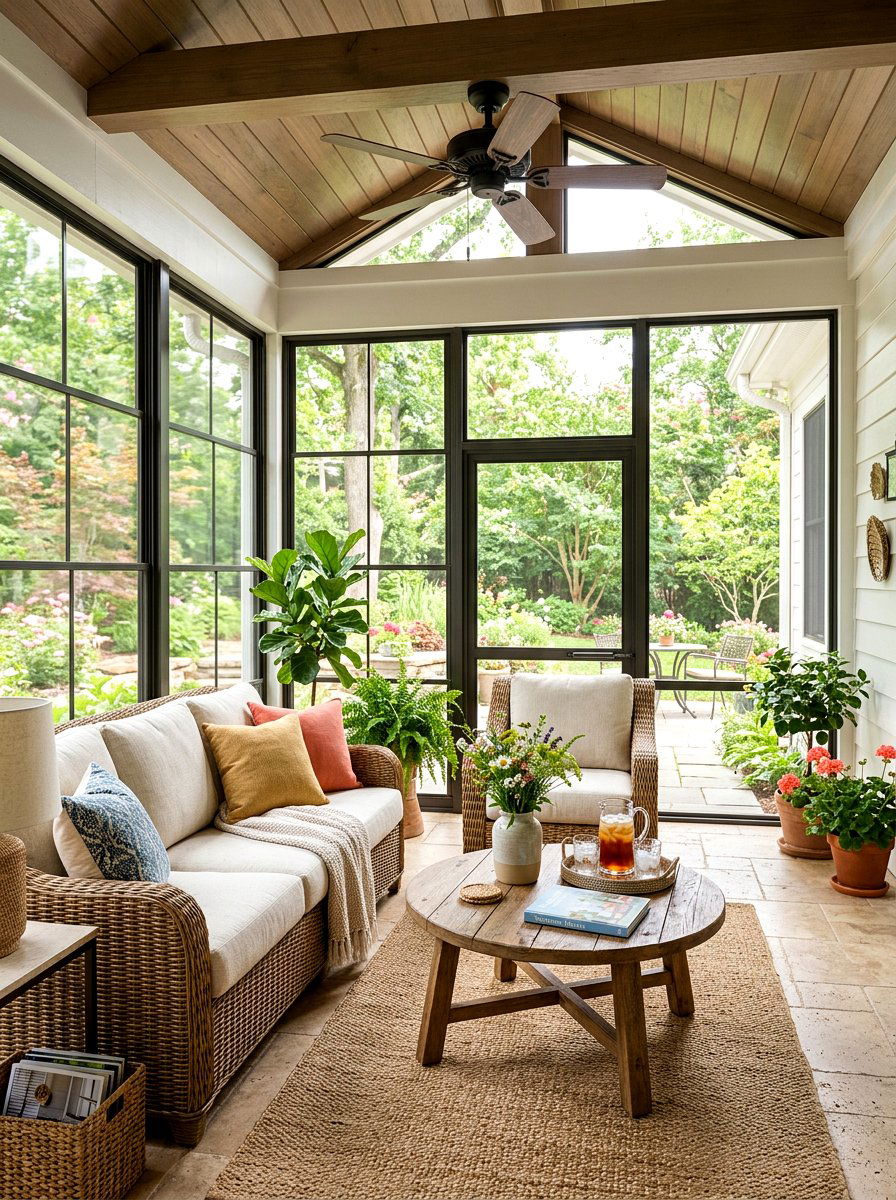 Screened In Sunroom Seating - 30 outdoor breakfast nook ideas