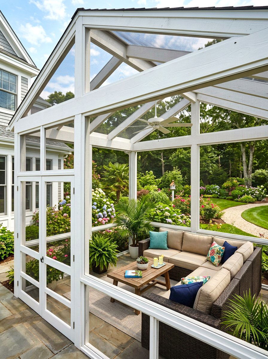 Screened Patio Enclosure - 30 East Coast patio ideas