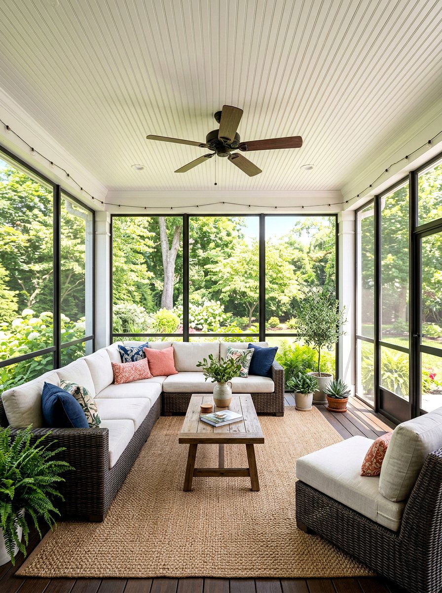 Screened Porch Beadboard Ceiling - 30 porch beadboard ceiling ideas