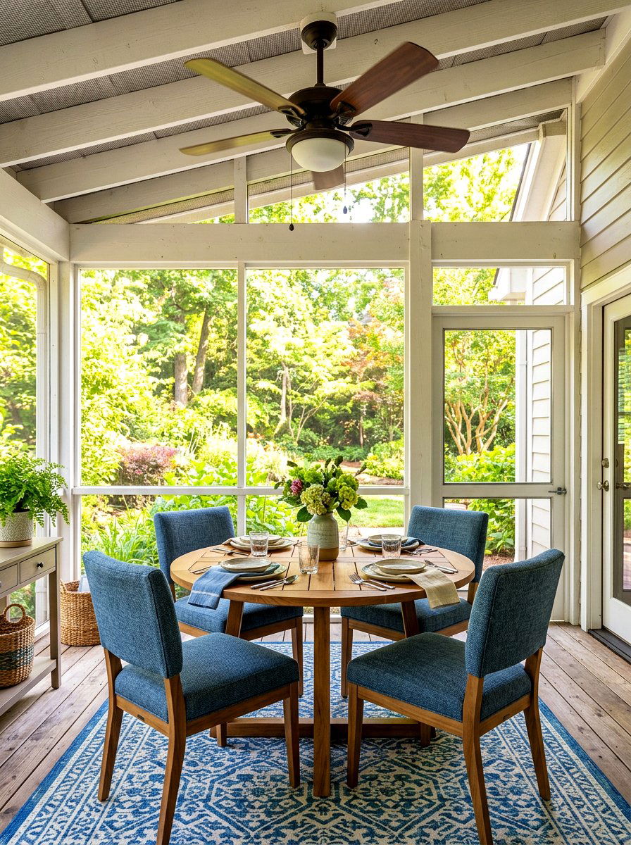 Screened Porch Dining - 30 patio dining ideas