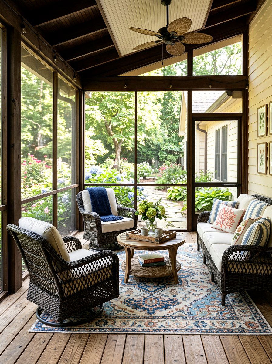 Screened Porch Furniture Plan - 30 outdoor furniture arrangement ideas