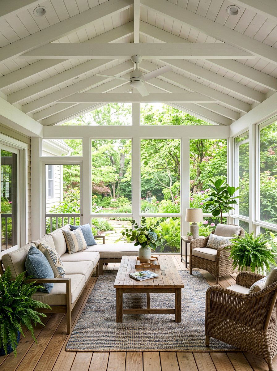 Screened in deck - 30 cozy deck ideas