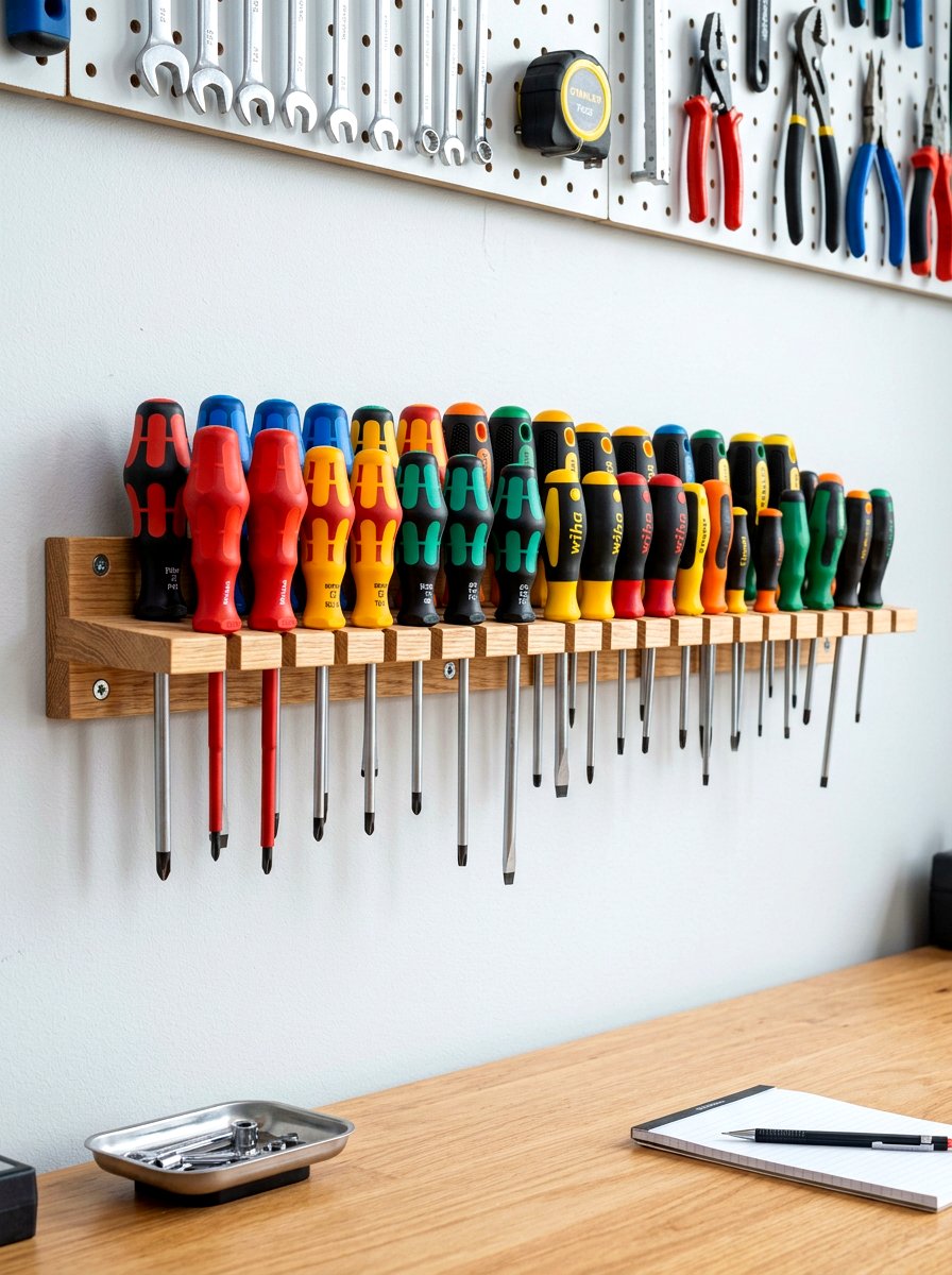 Screwdriver Wall Rack - 30 tool wall ideas