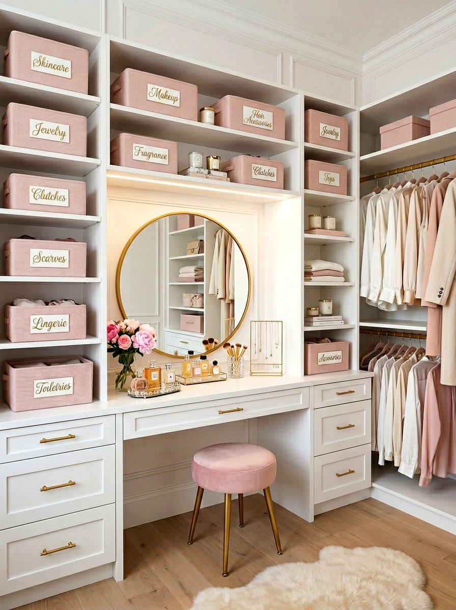 Script font closet basket labels - 30 closet basket labels ideas