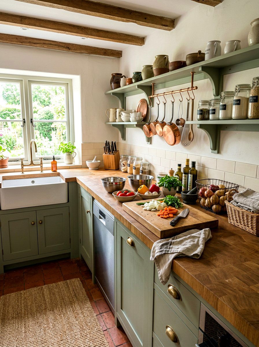Scullery With Butcher Block Counters - 30 pantry scullery combo ideas