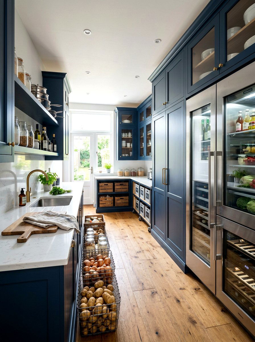 Scullery With Secondary Refrigerator - 30 walk in scullery ideas