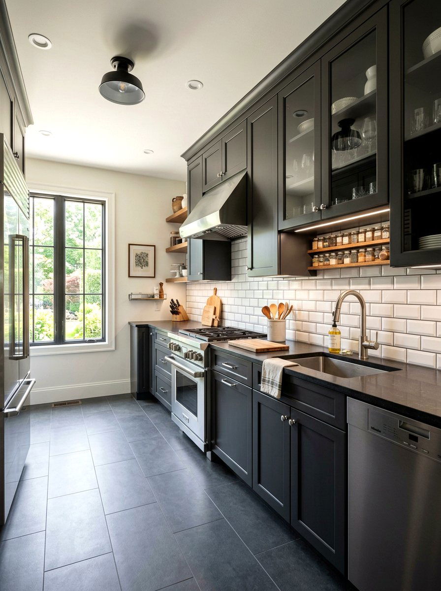 Scullery With Subway Tile Backsplash - 30 walk in scullery ideas