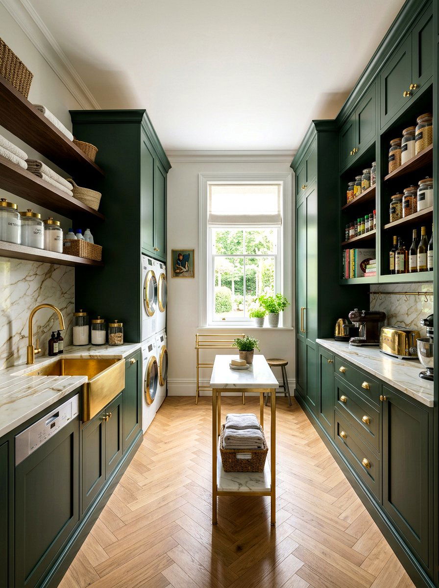 Scullery laundry pantry hybrid - 30 laundry room pantry combo ideas