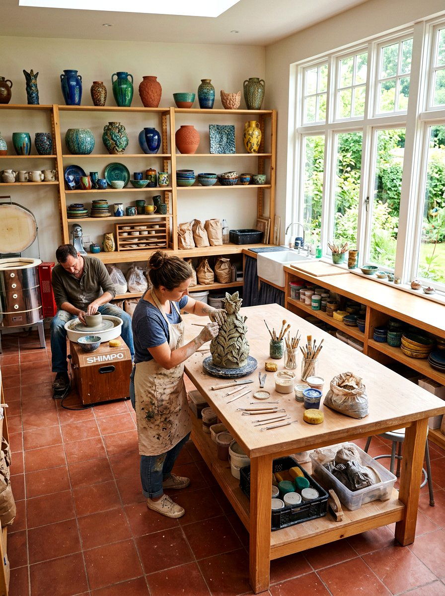 Sculpting Clay Studio - 30 digital detox room ideas