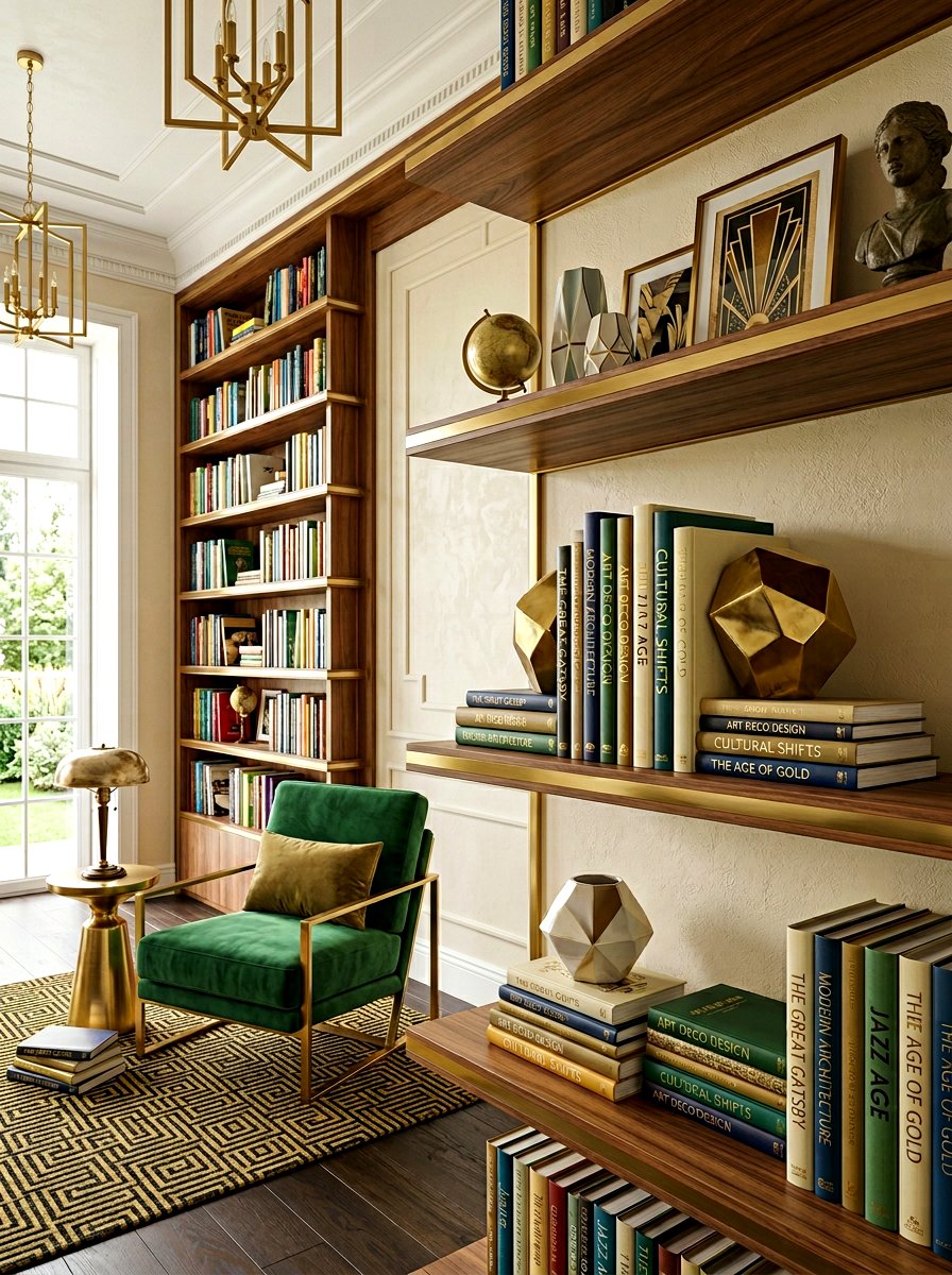 Sculptural Bookends - 30 bookcase decor ideas