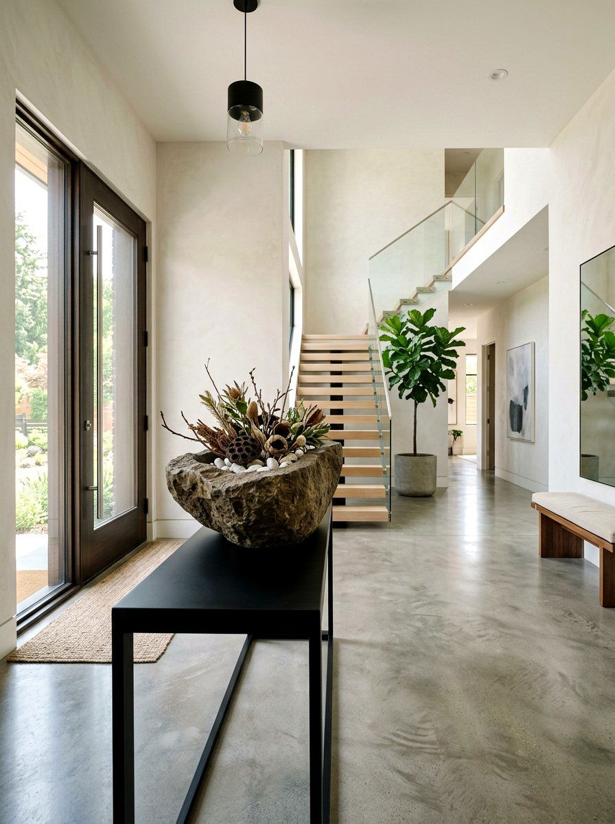 Sculptural Bowl Decor - 30 designer entry table decor ideas