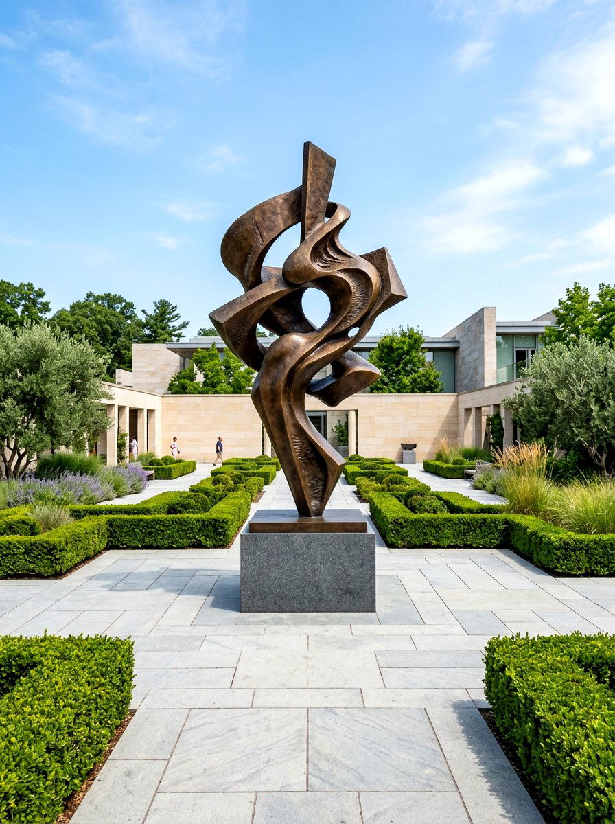Sculptural Centerpiece Art - 30 cloister garden ideas