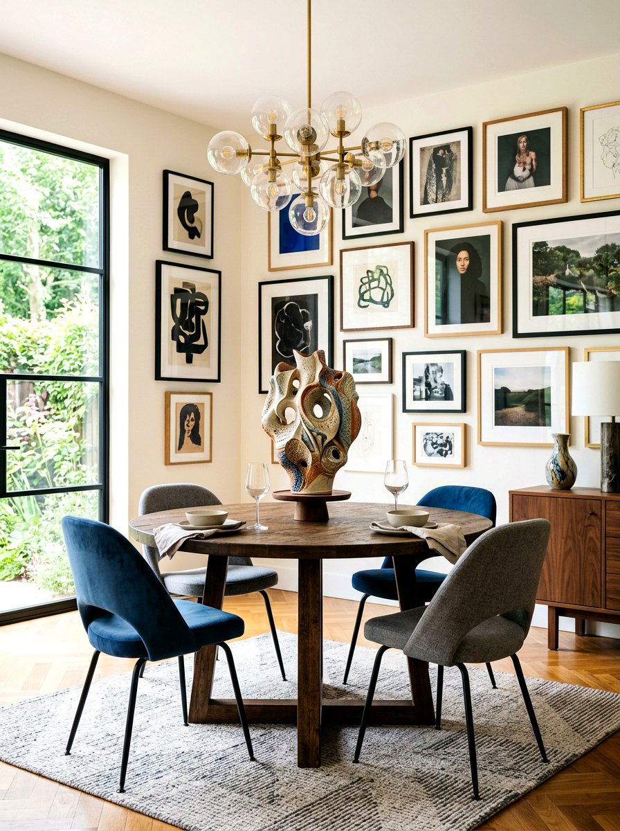 Sculptural Ceramic Piece - 30 dining table decor ideas