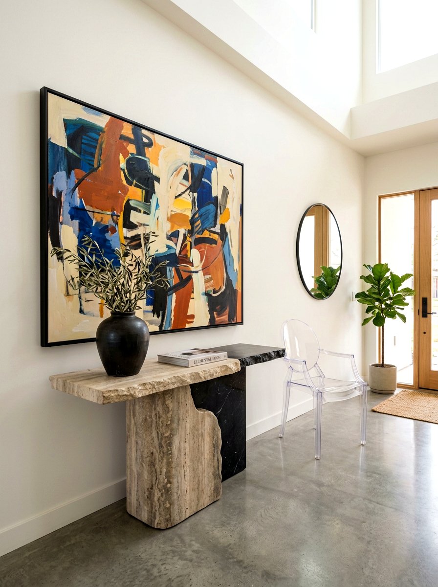 Sculptural Entryway Furniture - 30 luxury entryway styling ideas