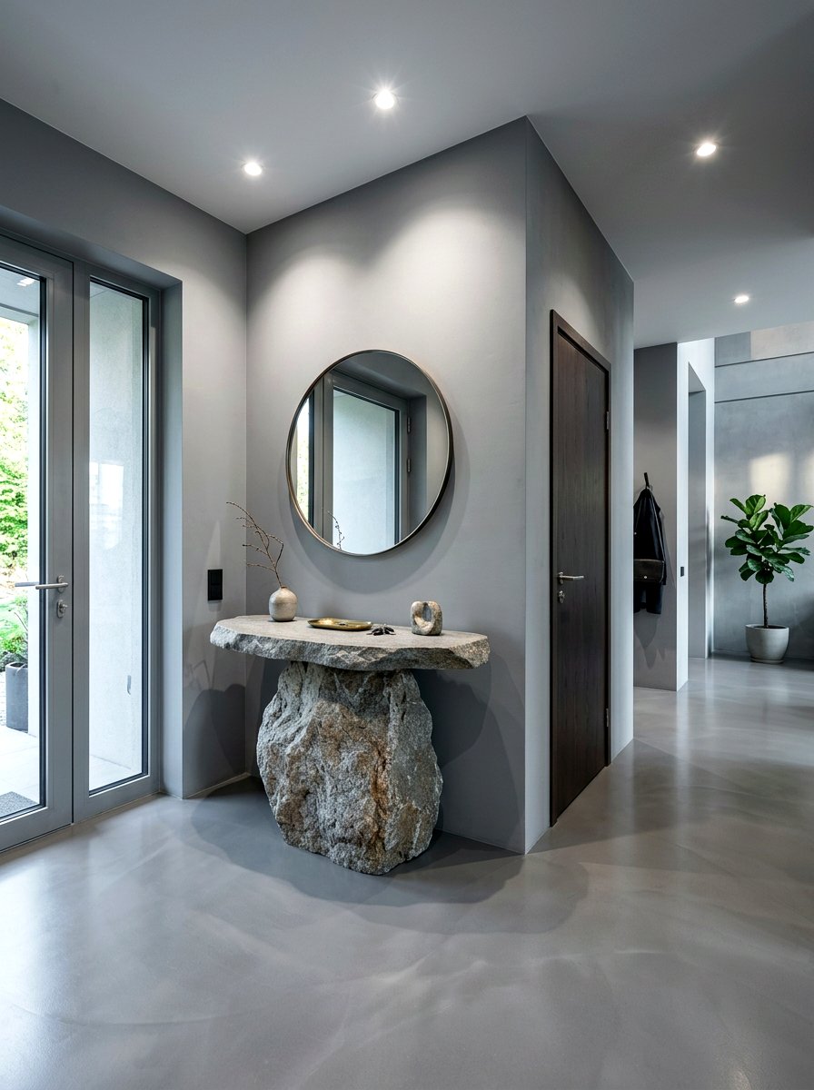 Sculptural Furniture Entryway - 30 quiet luxury entryway ideas