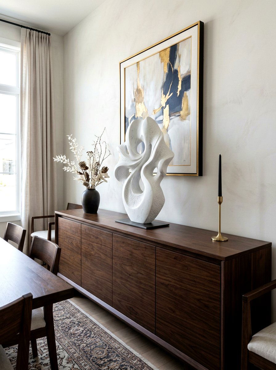 Sculptural Object Focal Point - 30 buffet table styling ideas