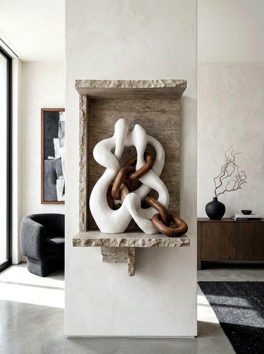 Sculptural Shelf Object - 30 shelfie styling ideas