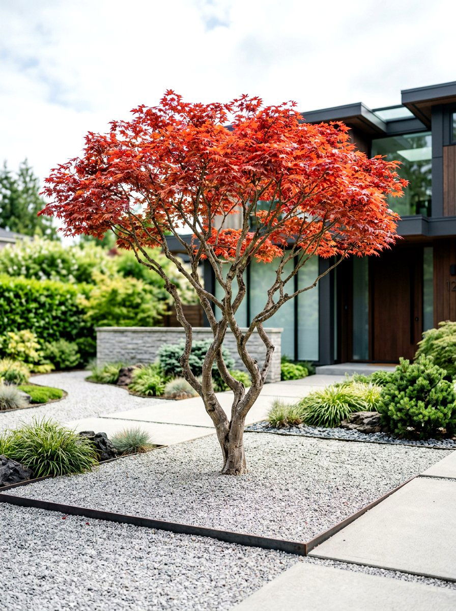 Sculptural Specimen Tree - 30 modern landscaping ideas