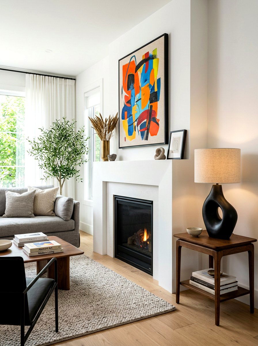 Sculptural Table Lamp Living Room - 30 lamp glow living room ideas
