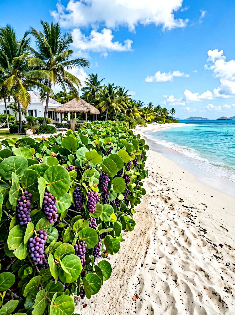Sea Grape Hedge - 30 hedge privacy ideas