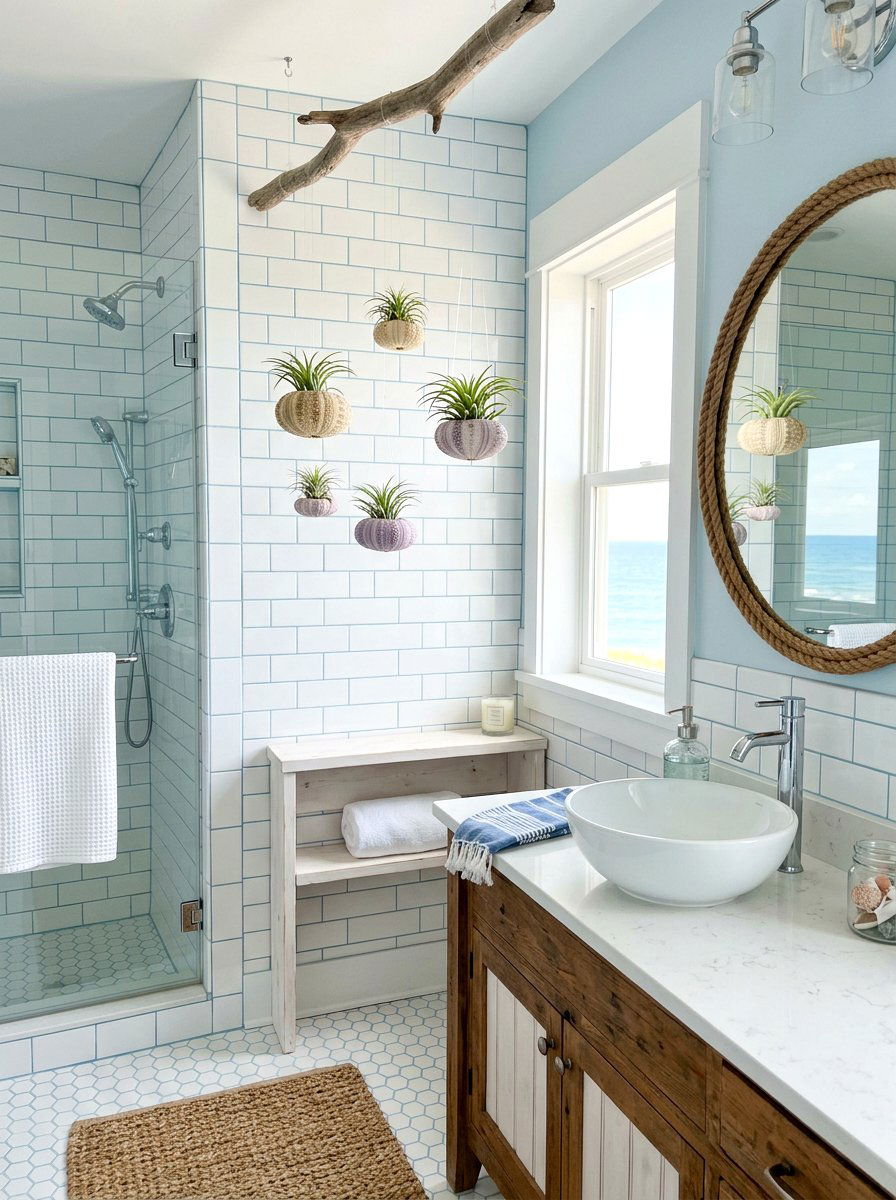 Sea shell planter - 30 hanging planter ideas
