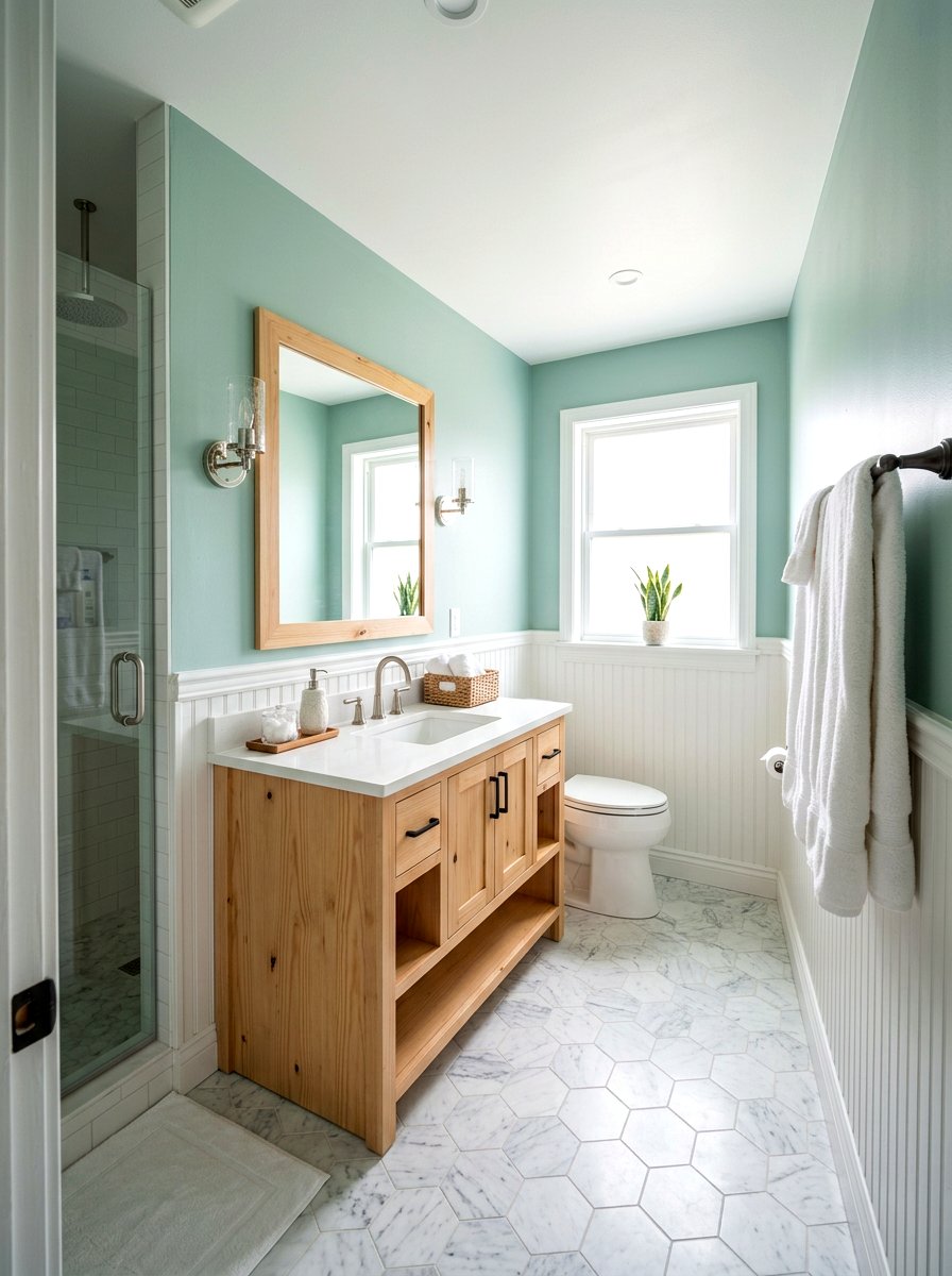 Seafoam Green Bathroom Walls - 30 green bathroom ideas