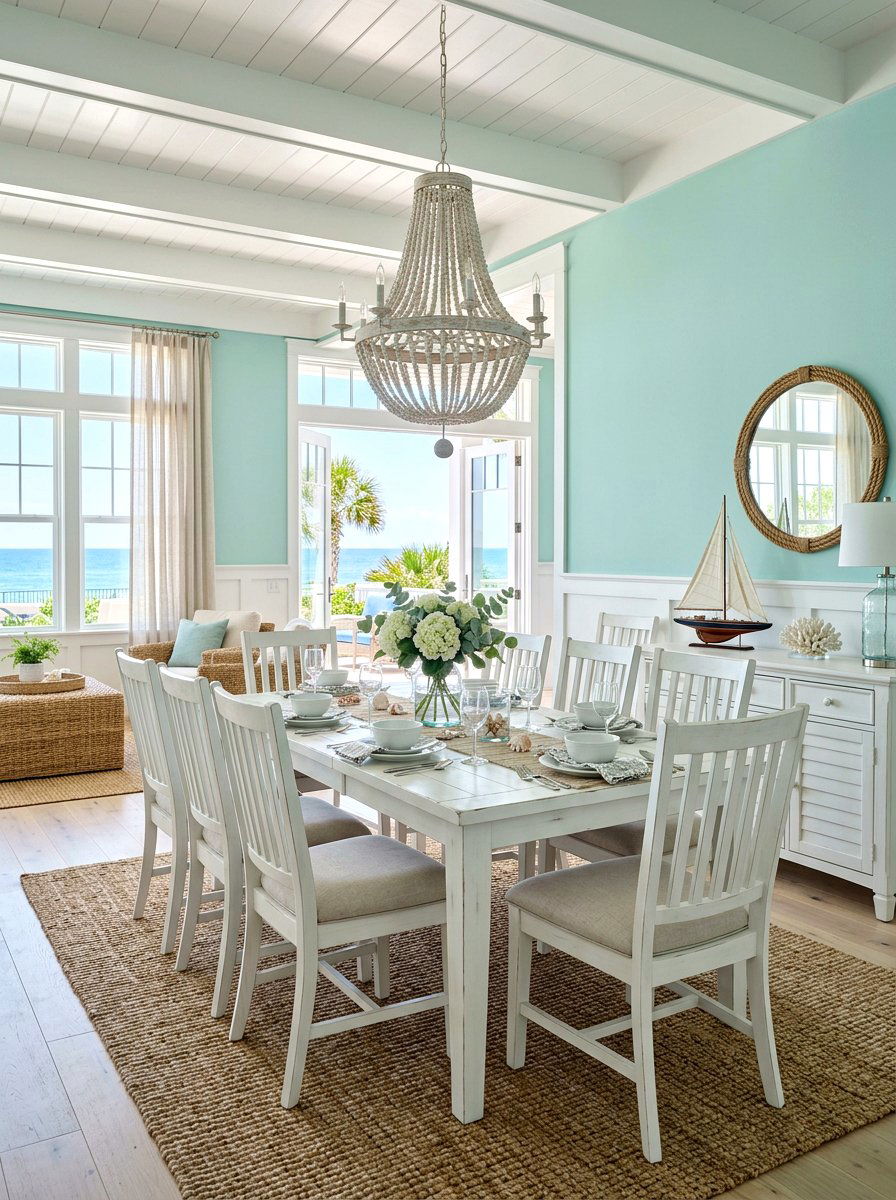 Seafoam Green Dining Room - 30 green dining room ideas